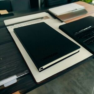 New Journal Carrera Eyewear Notebook Black Red White Ribbon Diary Notepad